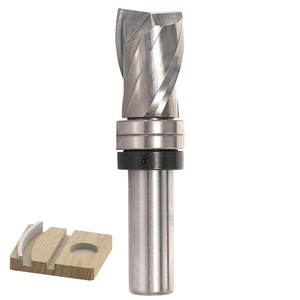Brocas de enrutador de ajuste al ras de carburo sólido, cojinete de vástago Upcut para recorte de patrón de plantilla de madera, vástago de <span class=keywords><strong>1</strong></span>/2" - Product Image 3