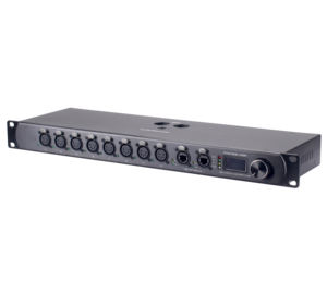 Contrôleur Art-Net/sACN vers <span class=keywords><strong>DMX</strong></span>/RDM de haute qualité à montage en rack avec séparateur optique 8 ports et écran LED - Product Image 4