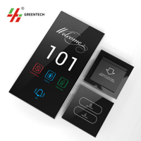 Système de contrôle de chambre d'hôtel rétro élégant durable 4 voies Double pôle étanche ABS écran tactile IPTV automatisation fils réseau IP66