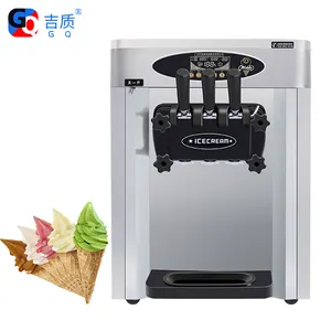 Miken GQ-25CTB tiga rasa es krim sertifikat CE penjualan laris pemasok pabrik Tiongkok pembuat mesin es krim komersial