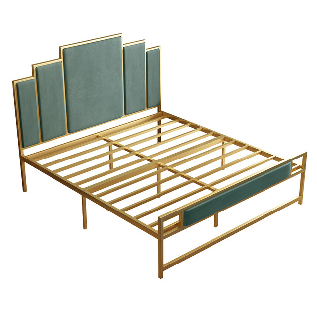 Modern Furniture Metal Bed Letto a Castello Iron Queen Size Bed Frame