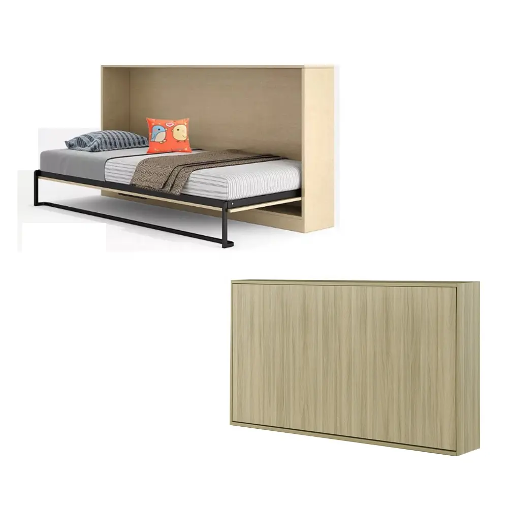 ราคาถูกใช้แนวนอนผนังราคาถูก Murphy Bed