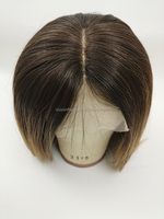 Perruque Lace Front Wig HD transparente sans colle, cheveux humains lisses et vierges, couleur blond platine