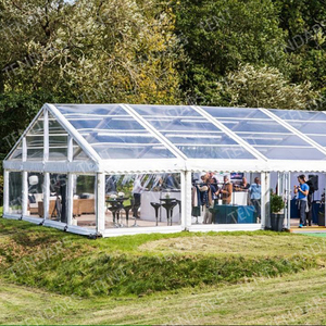 Tùy chỉnh sang trọng 20x40 lớn bên lều ngoài trời trong suốt đám cưới Lều rõ ràng Top lớn khung nhôm tổ chức sự kiện tán marquee lều - Product Image 1