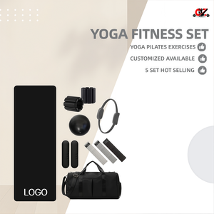 Customized Barbell <b>Bar</b> Beam Silicone Dumbbell Power Ring Resistance Band Ball Yoga <b>Mat</b> Home Gym Fitness Set Pilates Accessories - Product Image 1