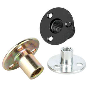 Carbon steel 3-prong tee nuts with zinc coating for cabinet installation , <b>sofa</b>, <b>bed</b> frame hardware climbing wall,shelf fixing - Product Image 3