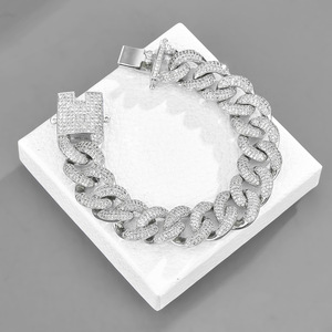 Gelang strass мal <span class=keywords><strong>mikro</strong></span> pavimenta lan kalung 18 mm jembare mawar placcatura emas - Product Image 2