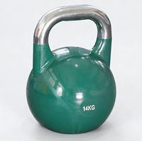 Pesas Rusas de Acero Estándar de Competición para Entrenamiento de Fuerza en Gimnasio, Pesas de Mano Ecológicas para Fitness