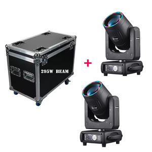Projecteur de scène à tête mobile Coral 295W Beam, contrôle DMX512 4 degrés, <span class=keywords><strong>ampoule</strong></span> <span class=keywords><strong>halogène</strong></span> IP33, 16 canaux, effet de changement de couleur, Ra80, pour discothèque, concert, DJ - Product Image 1
