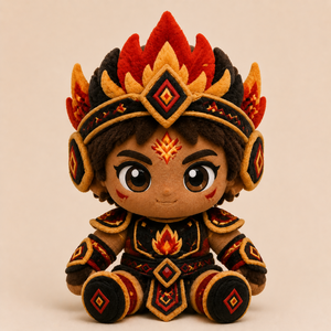 Fabricant OEM/ODM de jouets en peluche personnalisés sur le thème tribal, poupées en peluche inspirées des peuples indigènes, poupées ethniques princesse en peluche - Product Image 4