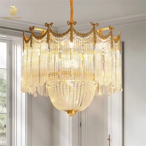 Français rétro tout cuivre gland haute qualité sens Villa salon salle <span class=keywords><strong>à</strong></span> manger lit lustres - Product Image 4