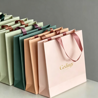 Sac de shopping en carton blanc de luxe minimaliste, accepte les logos personnalisés, côtés renforcés pour articles lourds