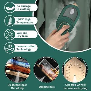 <span class=keywords><strong>Mini</strong></span> <span class=keywords><strong>plancha</strong></span> de vapor eléctrica portátil para el hogar, vaporizador de mano, <span class=keywords><strong>plancha</strong></span> de viaje de mano, planchado de <span class=keywords><strong>ropa</strong></span> - Product Image 2