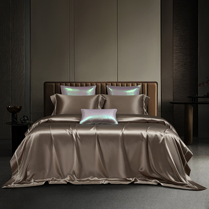 Mûrier royal italien 100% mûrier 19MM soie teint en fil Satin <span class=keywords><strong>Grand</strong></span> Jacquard soie ensemble de literie ensemble de housse de couette - Product Image 5