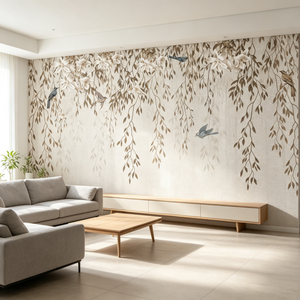 <span class=keywords><strong>Papier</strong></span> <span class=keywords><strong>peint</strong></span> mural floral pastoral neutre avec <span class=keywords><strong>oiseaux</strong></span>, <span class=keywords><strong>papier</strong></span> <span class=keywords><strong>peint</strong></span> 3D pour la maison, nouveau style chinois, <span class=keywords><strong>papier</strong></span> <span class=keywords><strong>peint</strong></span> en soie amovible et autocollant pour la maison et l'hôtel - Product Image 3