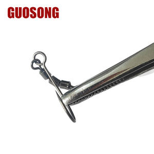 Confezione Multipla di Anelli a Otto Tripli, Modello Premium di Ami da Pesca con Occhiello Grande e Ardiglione per Esche e Spinner - Product Image 2