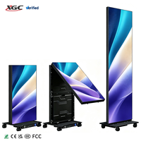 Pantalla LED Inteligente de Alta Visibilidad para Publicidad Comercial, Póster de Video LED con Paso de Píxeles P1.2-P2.5, Póster LED Plegable