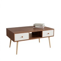 Table basse convertible moderne en bois pour salon, mobilier de maison durable