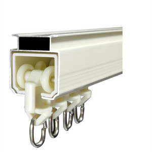 Modern tasarım uzun alüminyum alaşım pencere donanımı yüksek kalite <span class=keywords><strong>PVC</strong></span> perde parça demiryolu kanca aksesuarları ile ev kullanımı için - Product Image 4