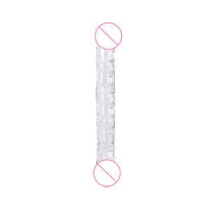 Adult <span class=keywords><strong>Sex</strong></span> Produkte <span class=keywords><strong>Double</strong></span> Headed Simulation <span class=keywords><strong>Penis</strong></span> Längliche transparente Silikon Dildo Mastur bator Rod - Product Image 5