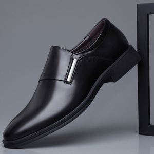 Zapatos de Vestir para Hombre 2026, Estilo Británico, Punta en Pico, Cuero Vacuno Suave, Color Blanco y Negro, Oxfords Formales para Negocios - Product Image 5
