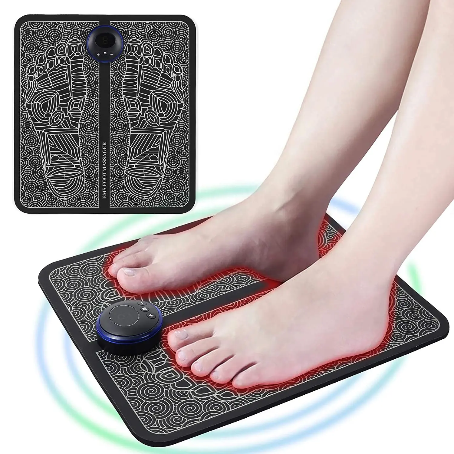 Có Thể Sạc Lại Electro Xách Tay Màn Hình LCD Foot Mat Massager Bộ Phận Điện Shoulder Massager