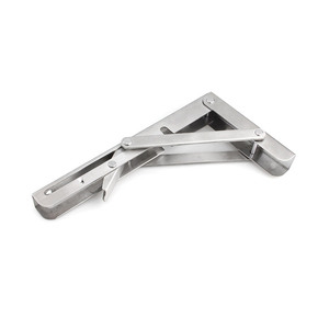 <span class=keywords><strong>Support</strong></span> d'<span class=keywords><strong>étagère</strong></span> pliable robuste en acier inoxydable, <span class=keywords><strong>support</strong></span> mural triangulaire pour <span class=keywords><strong>étagère</strong></span>s DIY - Product Image 3
