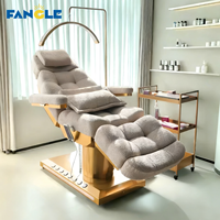 Vente chaude 3 lit de massage motorisé lit de beauté électrique à base d'or lit de cils de salon de spa