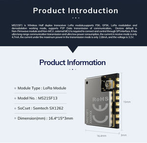 Módulo de conectividad RF, transceptor inalámbrico LoRa de Ultra baja potencia, compatible con GPIO24, 5KM - Product Image 6