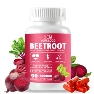 Kapsul Bit Merah Grosir Non GMO Suplemen Kesehatan Produk Nutrisi Merek Kustom OEM - Product Image 1