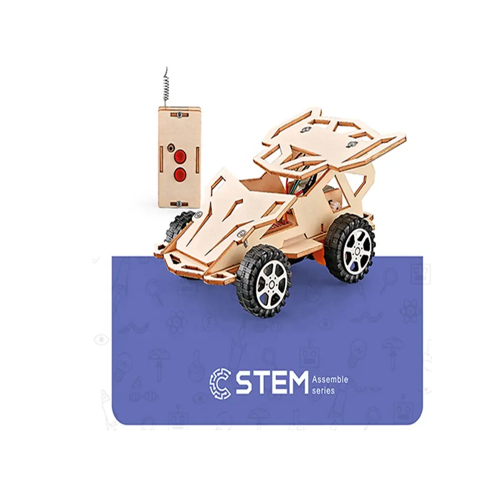 Деревянная модель, игрушки-головоломки, беспроводной пульт дистанционного управления, Обучающие игрушки, обучающие игрушки, набор научных экспериментов