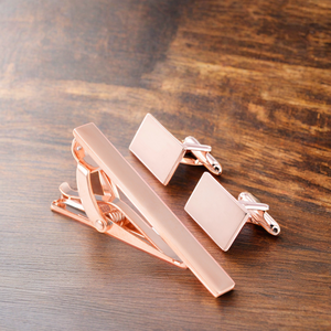Bán Buôn Tùy Chỉnh Kinh Doanh Phù Hợp Với Áo Sơ Mi Tie Pin Bạc Rose Gold Wedding Tuxedo Khuy Măng Sét & Tie Clip Cho Mens Ăn Mặc Sự Kiện Chính Thức - Product Image 6