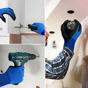 新しいナイロンニトリルつや消しコーティング手袋工場作業耐摩耗性と滑り止め作業労働保護作業 - Product Image 4