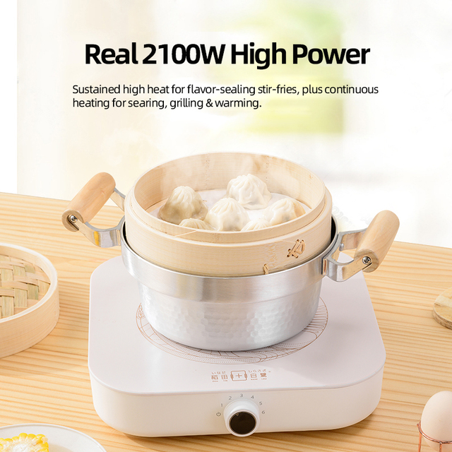 Durable Portable High-Power Single Induction Cooker Multifunctional Electric Cooktop for Home Commercial Kitchen Hotpot Fry