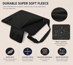 Cama de Viaje Portátil para Niños Pequeños, Asiento de Avión para Bebés, Extensor de Asiento de Avión para Niños, Borde Flexible y Suave - Product Image 3