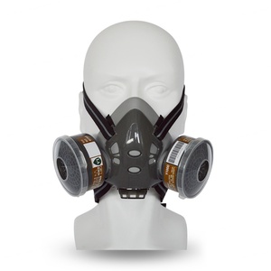 Vente directe usine – Respirateur demi-masque en caoutchouc avec double filtre anti-particules et gaz - Product Image 2