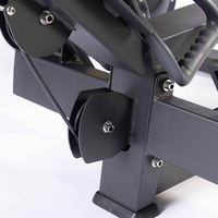 Máquina de entrenamiento de fuerza para gimnasio comercial: máquina de poleas para ejercicios de espalda, entrenamiento con pesas, remo sentado y polea baja.