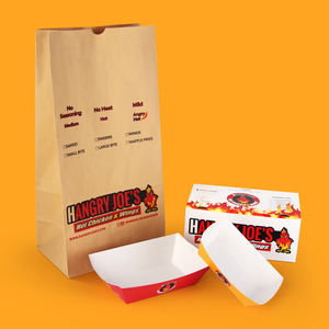 مخصص شعار ايكو المتاح مطعم للذهاب سريع الغذاء سلطة ورق لف للتغليف المقلية الدجاج إخراج حاويات الساخن الكلب مربع - Product Image 6