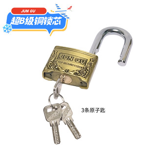 Candado de Estilo Antiguo Jun Gu, Cuerpo de Zinc, Resistente al Agua, Cerradura de Seguridad para Exteriores, Forma Rectangular, Mecanismo de Palanca Única - Product Image 3