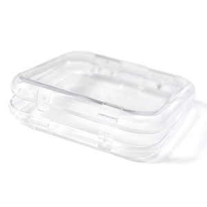 Boîte d'emballage transparente en acrylique pour faux ongles, anti-poussière, carrée, organisateur et présentoir de rangement pour faux ongles - Product Image 1