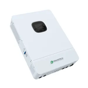 Inverter tenaga surya grid On Off, sertifikasi US 48V 10KW 120v/240v, Inverter matahari hibrida dua Output fase Split