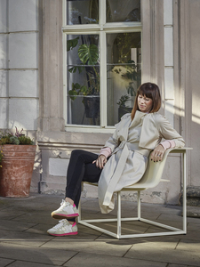 Ensemble <span class=keywords><strong>table</strong></span> et chaises pliantes d'extérieur en alliage d'aluminium moderne, couleur vive, pour café, cour, terrasse et salon - Product Image 3