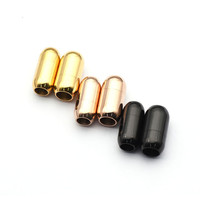 Vente en gros de bijoux DIY Trou de fermeture 3mm 4mm 5mm 6mm 8mm Acier inoxydable Capsule Baril Bracelet Fermoir pour Bracelet