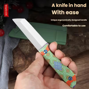 Cuchillo de Carnicero Mongol Forjado a Mano en Acero Inoxidable para Cortar Carne de Cerdo, Res y Cordero con Funda - Product Image 5