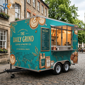 Cuisine mobile de luxe, camion de restauration professionnel, remorque à pizza italienne en acier inoxydable pour pizzas et burgers - Product Image 1