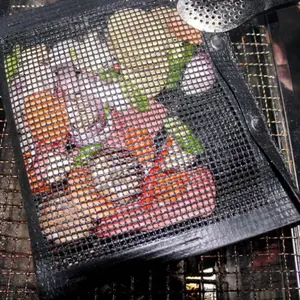 Hot Verkopende Set Van 3 Anti-Aanbaklaag Herbruikbare Barbecue Grill Netzak Bbq Grillen & Bakplaat Voering