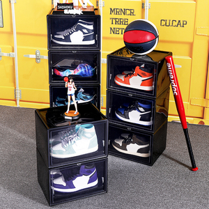 Haixin Hot Bán Giày Organizer Stackable lưu trữ rõ ràng sneaker nhựa hộp giày <span class=keywords><strong>container</strong></span> - Product Image 6