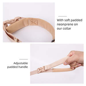 Dapat disesuaikan jaring udara lembut tali anjing dapat diatur bersirkulasi kontrol mudah klip depan kerah anjing pita paku keling reflektif cepat - Product Image 2