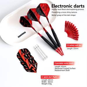 חצים טיפ רך חצים סט אלומיניום חצים מקצועי קצה פלסטיק ערכת טיפים החלפת 2ba - Product Image 4