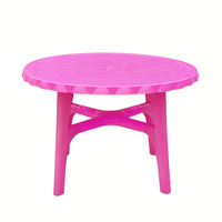 Fournisseur de gros Mobilier d'extérieur Table ronde carrée en plastique Table de camping pour barbecue/pique-nique/salle à manger